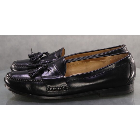 Cole Haan Pinch Men's Tassel Loafers Shoes Size 12 B Leather Black - Picture 2 of 11